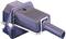 A black electric lever switch. The switch has a robust design and is suitable for industrial applications.