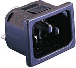 Bulgin PX0575/10/28 IEC connector PX Plug, vertical mount Total number of pins: 2 + PE 10 A Black 1 pc(s)