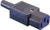 Bulgin PX0587 IEC connector PX Socket, straight Total number of pins: 2 + PE 10 A Black 1 pc(s)