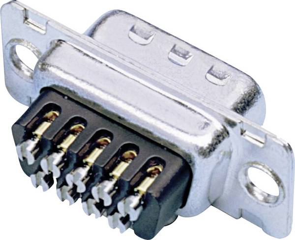 Amphenol 77D E09S ST D-SUB receptacles 180 ° Number of pins: 9 Screws 1 pc(s)