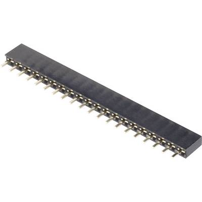 48-pin header connector in a dark plastic casing, designed for integration onto circuit boards.