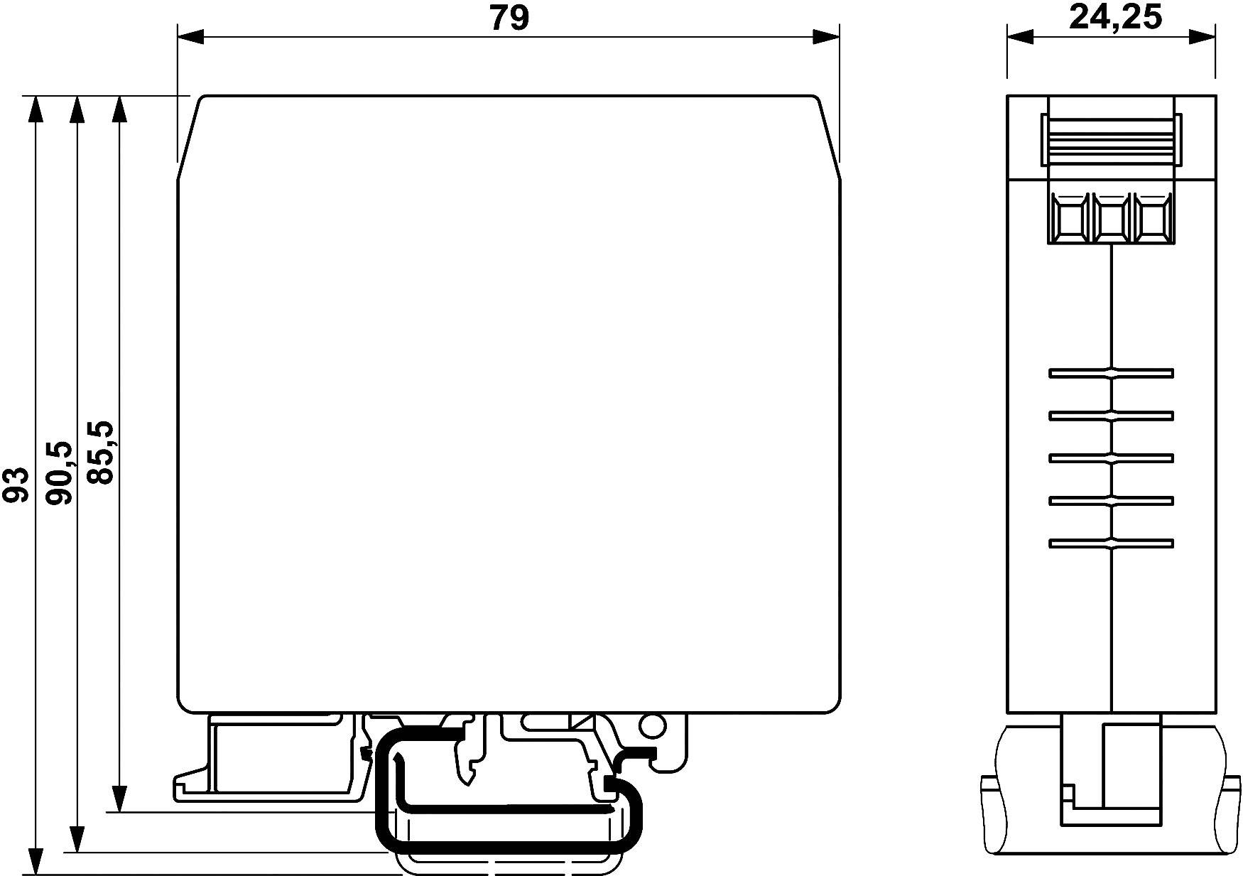 Phoenix Contact 2794110 NEF 1- 3 EMI filter 240 V AC 3 A 2.7 mH (L x W x H) 79 x 25 x 93 mm 1 pc(s)-1