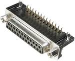 ASSMANN WSW A-DF 37 A/KG-T1 D-SUB receptacles 90 ° Number of pins (num): 37 Soldering 1 pc(s)