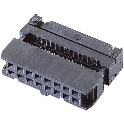 BKL Electronic 10120112 Pin connector + strain relief Contact spacing: 2.54 mm Total number of pins: 14 No. of rows: 2 1