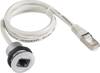 Schlegel RRJ_RJ45 RJ45 Bulkhead Socket 8P8C RJ45 Socket, built-in, Plug, straight Grey
