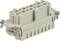 'Industrial multi-pole connector with metal locks, suitable for use in demanding environments.'