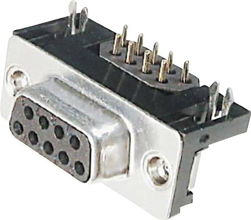 TRU COMPONENTS TC-A-DF 09 A/KG-F-203 1586469 D-SUB receptacles Number of pins: 9 Soldering 1 pc(s)