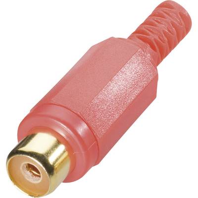 TRU COMPONENTS 1578915 RCA connector Socket, straight Number of pins (num): 2  Red 1 pc(s) 