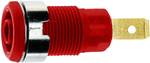Stäubli SLB 4-F6,3 Safety jack socket Socket, vertical vertical Pin diameter: 4 mm Red 1 pc(s)