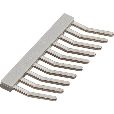 Grey, angled multi-pin connector used for electrical connections.