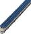 A long, blue terminal strip for securing electrical conductors, suitable for electrical cabinet applications.