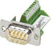 Phoenix Contact VS-09-ST-DSUB/10-MPT-0,5 1688379 D-SUB plug 180 ° Number of pins: 9 Screws 1 pc(s)