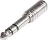 Hicon HI-JS6JS3-MF HI-JS6JS3-MF Jack Audio/phono Adapter [1x Jack plug 6.35 mm - 1x Jack socket 3.5 mm] Silver