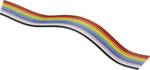 BKL Electronic 10120161 Ribbon cable Contact spacing: 1.27 mm 26 x 0.08 mm² Multi-coloured Sold per metre