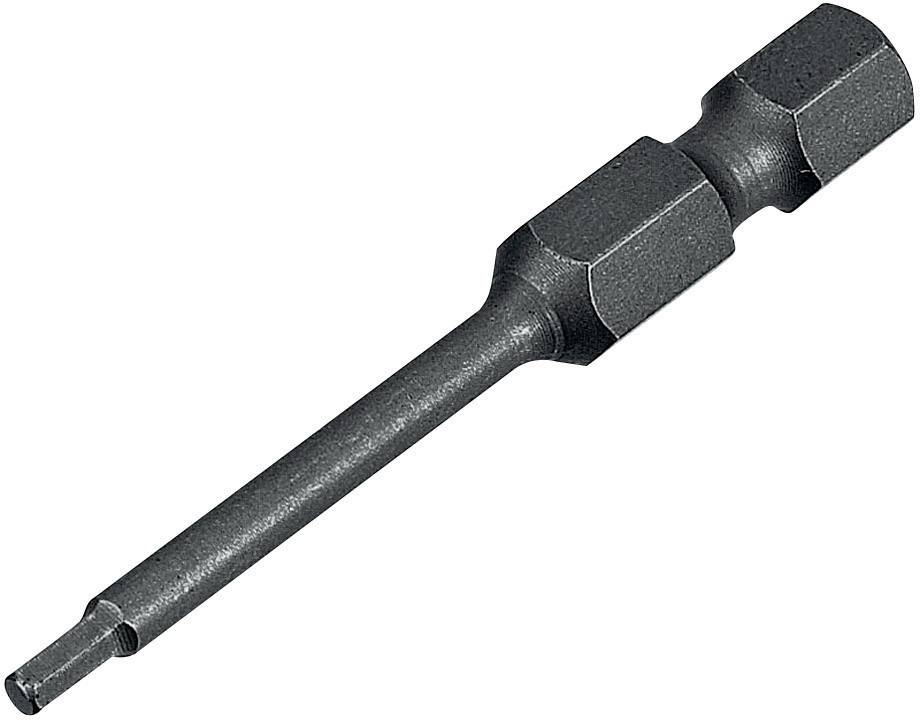 View of a black Torx bit attachment used for screwdrivers.