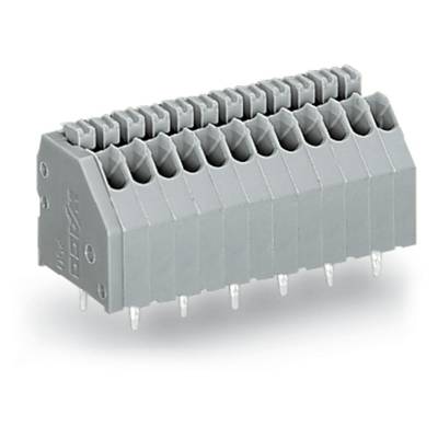 A grey multi-pin connector, suitable for electronic applications.
