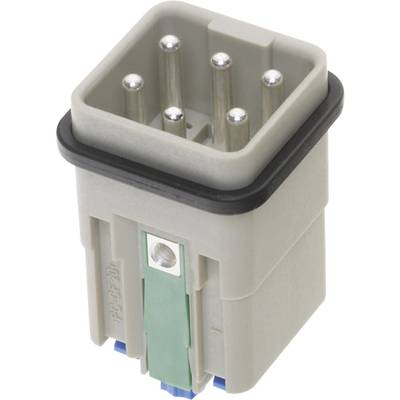 'Connector with a plastic housing and five metal pins, suitable for electronic connections in devices or machinery.'