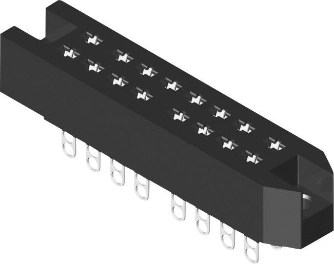 MPE Garry 384-2-030-HBN-ZS Edge connector (receptacle) Total number of pins 30 No. of rows 3 10 pc(s)