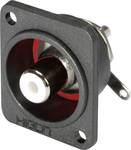 Hicon HI-CEFD-NTL RCA connector Sleeve socket, straight pins Number of pins (num): 2 Black 1 pc(s)
