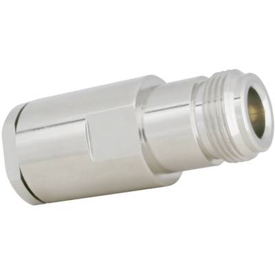 Metal adapter with knurled threaded end, cylindrical shape, silver colour. Used for pipe connections or fastenings.