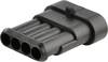 TE Connectivity Pin housing cable AMP-Superseal 1.5mm Series Total number of pins 4 Contact spacing: 6 mm 282106-1 1 pc(s)