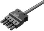 Adels-Contact AC 166 ALCGB/515 100 Mains cable Mains socket - Open cable ends Total number of pins: 4 + PE Black 1 pc(s)