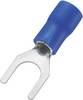 TRU COMPONENTS 745325 U terminal 1.50 mm² 2.50 mm² Hole Ø=5.3 mm Partially insulated Blue 100 pc(s)