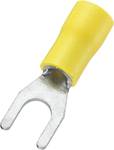 U terminal 4 mm² 6 mm² Hole Ø=5.3 mm Partially insulated Yellow Conrad Components 745382 50 pc(s)