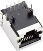 BEL Stewart Connectors SS64800-031F SS64800-031F RJ45 Socket, horizontal mount Nickel-coated, Metal