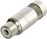 Rean AV NYS372-P RCA connector Socket, straight Number of pins (num): 2 Silver 1 pc(s)