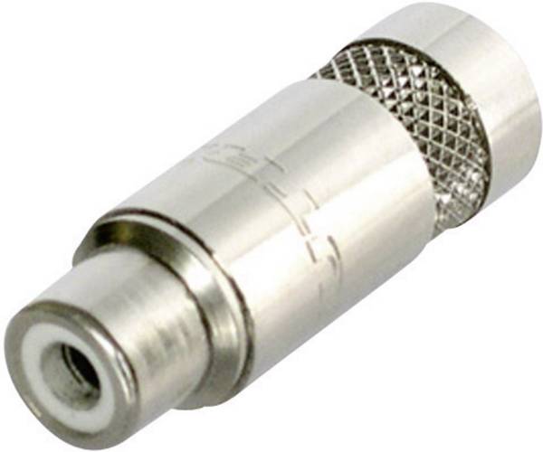 Rean AV NYS372-P RCA connector Socket, straight Number of pins: 2 Silver 1 pc(s)