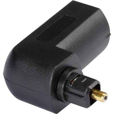Hicon Toslink Digital Audio Adapter [1x Toslink plug (ODT) - 1x Toslink socket (ODT)]  Black 
