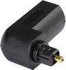 Hicon POF-732 Toslink Audio/phono Adapter [1x Toslink plug (ODT) - 1x Toslink socket (ODT)] Black