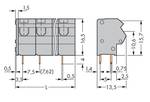 2-conductor PCB terminal strip