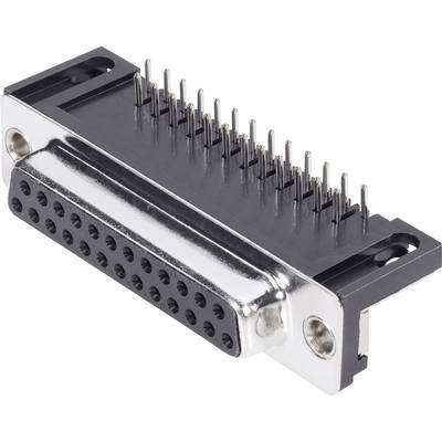 MH Connectors MHDD25-F-T-B-S-RBM 2103-2100-13 D-SUB receptacles 90 ° Number of pins: 25 Soldering 1 pc(s)-0
