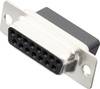 MH Connectors MHDBC15-SS 2101-0190-12 D-SUB receptacles 180 ° Number of pins: 15 Crimp 1 pc(s)