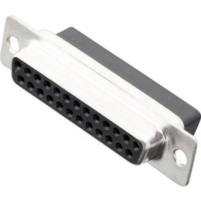 A 24-pin D-sub socket connector, typically used for serial interfaces in computers and communication devices.