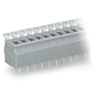 WAGO 255-404 Spring-loaded terminal 2.50 mm² Number of pins (num) 4 Grey 200 pc(s) 