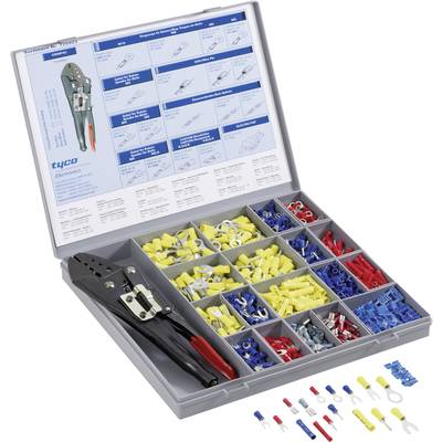 TE Connectivity 725923 Crimp connector set 0.205 mm² 2.50 mm² Red, Blue, Yellow 691 pc(s)