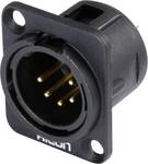 Hicon HI-X5DM-G XLR connector Sleeve plug, straight pins Number of pins (num): 5 Black 1 pc(s)