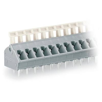 WAGO 256-406/000-009/999-950 Spring-loaded terminal 2.50 mm² Number of pins (num) 6 Light grey 140 pc(s) 