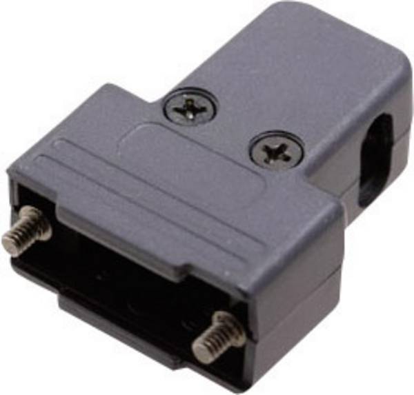MH Connectors MHTRI-P-09-K 6550-0101-01 D-SUB housing Number of pins: 9 Plastic 180 °, 45 °, 45 ° Black 1 pc(s)