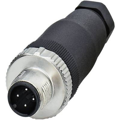 Socket with metallic casing and black handle, shows four connection pins.