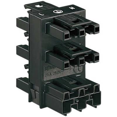 WAGO Mains distributor Mains plug - Mains socket, Mains socket, Mains socket, Mains socket, Mains socket Total number of