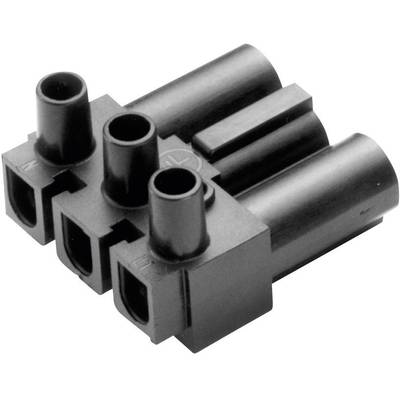Adels-Contact 162063 Mains connector AC Plug, right angle Total number of pins: 2 + PE 16 A Black 1 pc(s) 