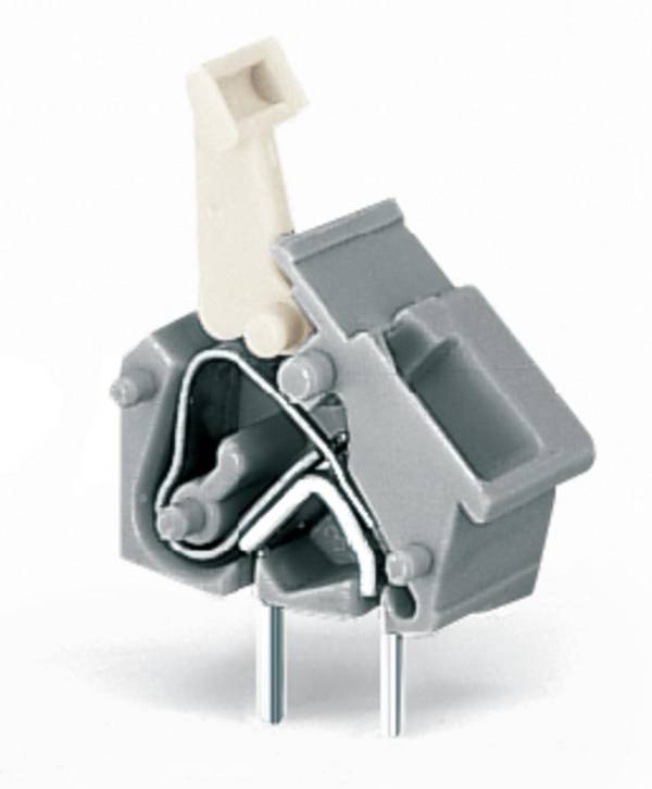 WAGO 256-753/999-950 Spring-loaded terminal 2.50 mm² Number of pins 1 Light grey 400 pc(s)