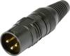 Hicon HI-X3CM-G XLR connector Plug, straight Number of pins: 3 Black 1 pc(s)