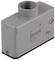 Metallic, rectangular enclosure with a threaded opening at the top and manufacturer's logo on the side. Used for industrial applications.