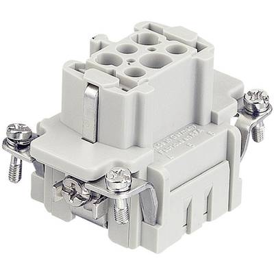 A grey multi-pin connector with several terminals and screw fastenings, suitable for electrical connections in industrial applications.