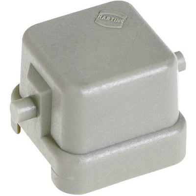 A grey, square plastic enclosure with rounded edges and side mounting tabs, brand logo on top.